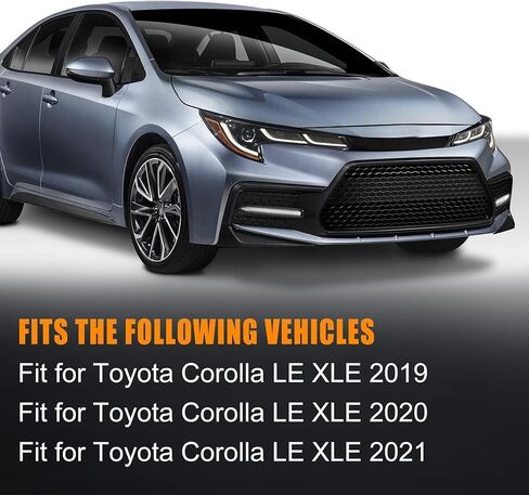 زوج واحد من دعامة دعم المصد الأمامي للجانب الأيسر والأيمن متوافقة مع Toyota Corolla LE XLE 2019 2020 2021 يستبدل # 52116-02460 52115-02480 in Kuwait