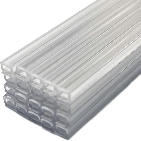 Framer Supply Hollow Archival Frame Spacers– White, Black & Clear Bundles, pH Neutral Peel-and-Stick Spacers for Picture Framing & Artwork Protection(1/8" Clear, 100ft Bundle(20 x 5' Sticks),20, Pack) in Saudi Arabia