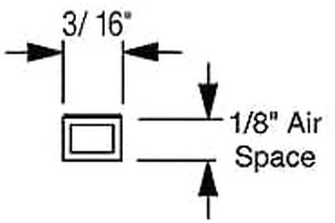 Framer Supply Hollow Archival Frame Spacers– White, Black & Clear Bundles, pH Neutral Peel-and-Stick Spacers for Picture Framing & Artwork Protection(1/8" Clear, 100ft Bundle(20 x 5' Sticks),20, Pack) in Saudi Arabia