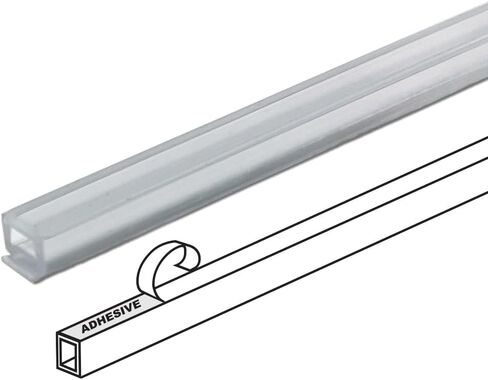 Framer Supply Hollow Archival Frame Spacers– White, Black & Clear Bundles, pH Neutral Peel-and-Stick Spacers for Picture Framing & Artwork Protection(1/8" Clear, 100ft Bundle(20 x 5' Sticks),20, Pack) in Saudi Arabia