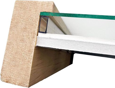Framer Supply Hollow Archival Frame Spacers– White, Black & Clear Bundles, pH Neutral Peel-and-Stick Spacers for Picture Framing & Artwork Protection(1/8" Clear, 100ft Bundle(20 x 5' Sticks),20, Pack) in Saudi Arabia
