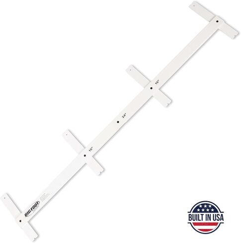Big Foot Folding Layout Stick – Adjustable Stud Spacing Tool for Framing | Heavy-Duty CNC-Machined Aluminum | Collapsible, Portable Design | Perfect for Carpenters, Contractors & Framers (LA-LSFM) in Saudi Arabia