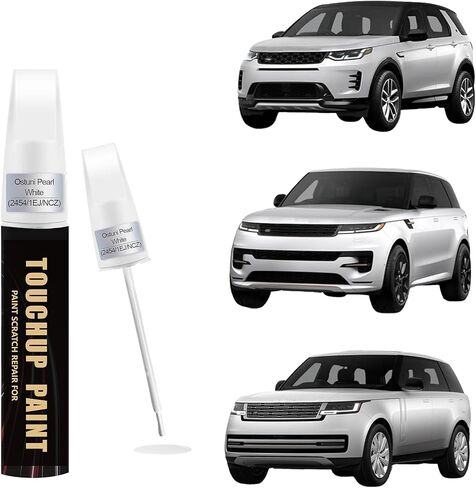 Fuji White(867/1AA/NER) Car Paint Touch Up Pen Compatible with Landrover, 2-In-1 Color Accurate Touch Up Car Scratch Repair Paint Match Landrover Series Automotive Scratch Remover for Nicks & Chips Repair in Saudi Arabia