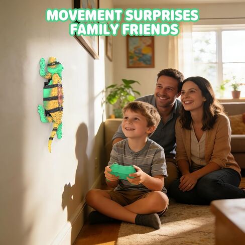 RC Wall Crawler Gecko, Remote Control Electric Lizard, Crawler Gecko with Glowing LED Light, Wall Climbing RC Robot Kids Toys for Boys & Girls Ages 3+ Years Up in Saudi Arabia