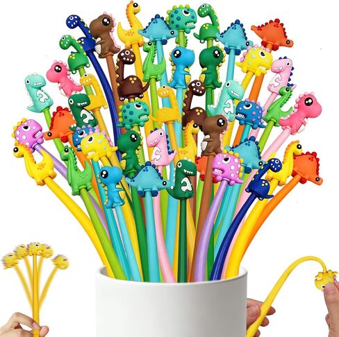 Animal Pens Cute Pens End of Year Student Gifts from Teacher Assorted Fun Gel Ink Pen for Birthdays, Classroom Prizes, School, Office Supplies (Animal, 24) in Saudi Arabia