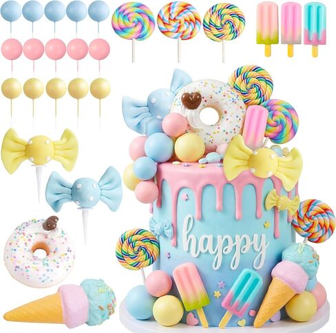 25Pcs Candy Cake Topper Candy Cake Decoration for Baby Shower Party Supplies in Saudi Arabia