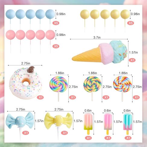 25Pcs Candy Cake Topper Candy Cake Decoration for Baby Shower Party Supplies in Saudi Arabia