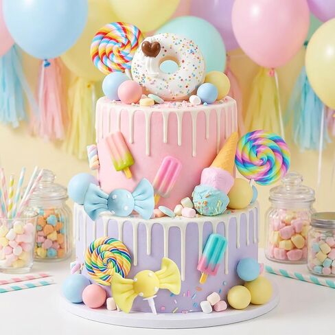 25Pcs Candy Cake Topper Candy Cake Decoration for Baby Shower Party Supplies in Saudi Arabia