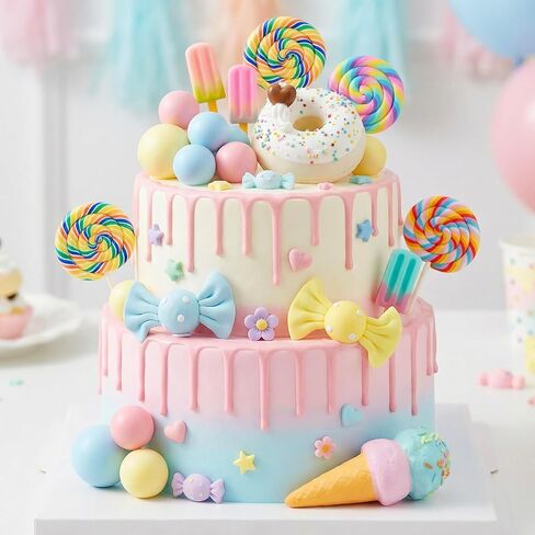 25Pcs Candy Cake Topper Candy Cake Decoration for Baby Shower Party Supplies in Saudi Arabia