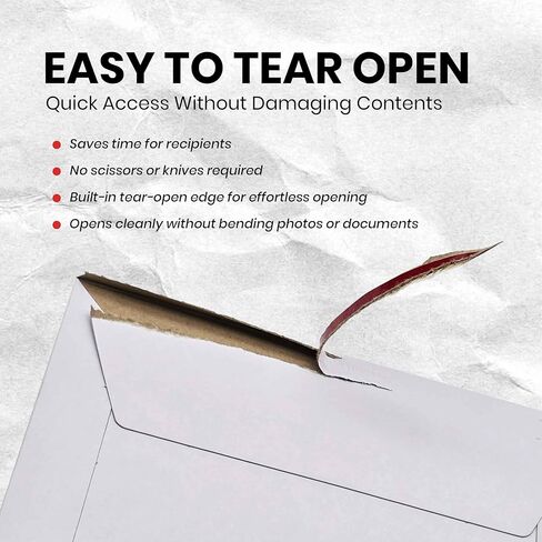 Pack Of 150, Rigid Mailers 6.5x4.5 Self Seal Photo Mailers 6.5x4.5, Stay Flat White Cardboard Shipping, Standard Envelope Trading Cards And White Photography Mailer for CD, Photos, Document in Saudi Arabia