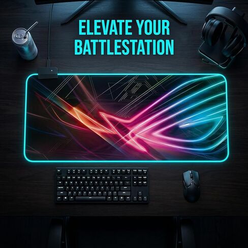 Gaming Led Luminous Mouse Pad, RGB Keyboard Pad, Non-Slip Mouse Pad, Computer Accessories in Kuwait