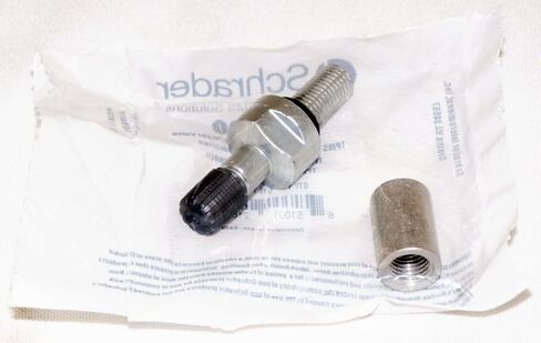 Schrader 25080 TPMS Service Pack - Silver Straight Valve w/Nut – Fits 33900 90° EZ-Sensor only in Saudi Arabia