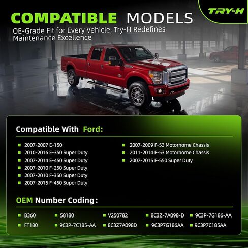 طقم فلتر ناقل الحركة 8C3Z-7A098-D يناسب متوافق مع Ford E-150 E-350 E-450 F-250 F-350 F-450 F-550 2007-2016 F-53 2007-2014 استبدال # FT180 8C3Z7A098D 9C3P-7G186-AA in Kuwait