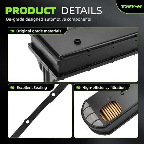 طقم فلتر ناقل الحركة 8C3Z-7A098-D يناسب متوافق مع Ford E-150 E-350 E-450 F-250 F-350 F-450 F-550 2007-2016 F-53 2007-2014 استبدال # FT180 8C3Z7A098D 9C3P-7G186-AA in Kuwait