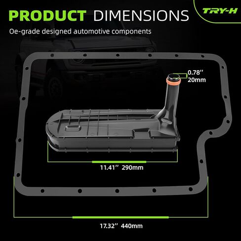 طقم فلتر ناقل الحركة 8C3Z-7A098-D يناسب متوافق مع Ford E-150 E-350 E-450 F-250 F-350 F-450 F-550 2007-2016 F-53 2007-2014 استبدال # FT180 8C3Z7A098D 9C3P-7G186-AA in Kuwait