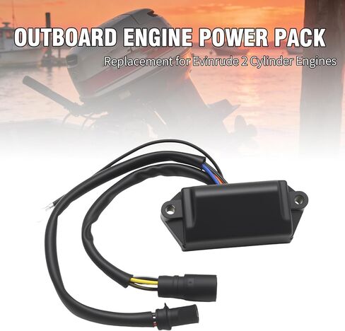 113-2453 ABS Outboard Engine Power Pack, Replacement for Evinrude 2 Cylinder Engines NO RPM Limit 1977-1984, Replaces 581649 581924 581926 581927 582453 583380 in Kuwait