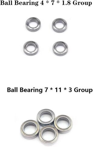 قطع غيار إصلاح RC متوافقة مع Wltoys 144001 144002 124016 124017 124018 124019 RC قطع غيار السيارات ترقية الملحقات 20 قطعة مجموعة محمل كروي in Kuwait