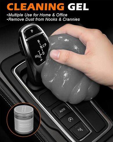 20Pcs Windshield Cleaner Tool - Car Interior Detailing Brush Kit with 200g Cleaning Gel, Microfiber Car Wash Mitt, Dash Duster & 2-Sided Scrubber, All-in-One Inside Car Cleaning Supplies Tool in Saudi Arabia