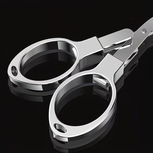 3 مقصات قابلة للطي من الفولاذ المقاوم للصدأ - مقص سفر صغير محمول مناسب للتخييم في الهواء الطلق، والحرف اليدوية، ومجموعة الإسعافات الأولية - ذهبي، فضي، ذهبي وردي in Kuwait