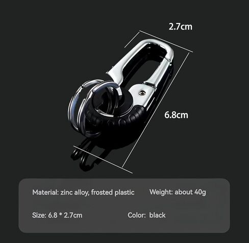 CHRIS GOOD 3pcs Men's Car Key Chain, Personalized Creative Stainless Steel Car Keychain for Men, Anti-Loss Heavy Duty Metal Key Ring in Saudi Arabia
