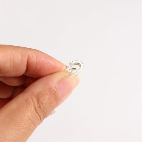 1PC 925 Sterling Silver Lobster Clasp with Oval Spring Gate Rings for Necklace Extension Buckle DIY Jewelry (Silver, M) in Saudi Arabia