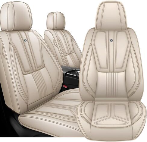 Arazi Car Seat Covers Full Set for Toyota 4Runner 2011-2025, Nappa Leather Seat Cover Full Coverage Waterproof Seat Protector (Black&Red Line,5 Seats Standard) in Saudi Arabia
