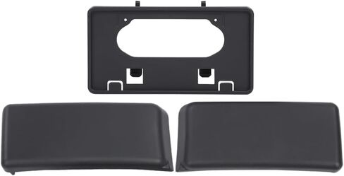 1 Set for Ford F-150 2009-2014 Front Bumper Guards Pads & License Plate Frame Bracket, OEM Style Bumper Insert Pads Cap License Plate Frame Holder for F150 9L3Z17E810B 9L3Z17A385A FO1053100 FO1068134 in Saudi Arabia