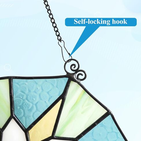 10Pcs Stained Glass Chains 20" Black Hanging Chains Craft Chain for Suncatcher Chain and Hooks Decorative Metal Chainn to Hang Picture Frame Sun Catcher Plants Art Crafts Window, Light Weight in Kuwait