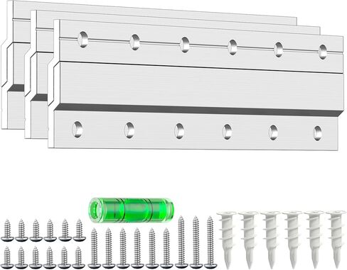 Z Clip Hanger 6 " - شماعة صور فرنسية - مجموعة تثبيت على الحائط من الألومنيوم Z Bar Hanger - دعامات تثبيت لتعليق المرآة، الصورة، القماش، الفن، الإطار، مكبر الصوت - 60 رطل - 3 عبوات in Kuwait