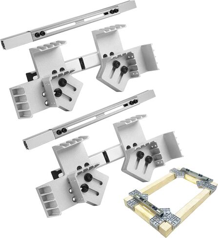 Aluminum Framing Spacing Tool Set - Adjustable 12-16 on Center framing Tool and 16-24in Stud Spacing, Stud Framing Tool for Walls, Roofs, Floors or Ladders Stud Layout Tools in Kuwait