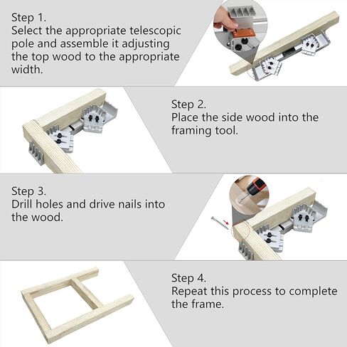 Aluminum Framing Spacing Tool Set - Adjustable 12-16 on Center framing Tool and 16-24in Stud Spacing, Stud Framing Tool for Walls, Roofs, Floors or Ladders Stud Layout Tools in Kuwait