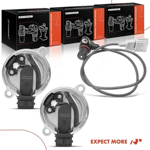 A-Premium 3-PC Engine Camshaft Crankshaft Position Sensor Compatible with Volkswagen Passat 2000-2005 & Audi A4 2000-2006, A4 Quattro 2000-2004, 1.8L, Replace# 071957147, 078906433A in Kuwait