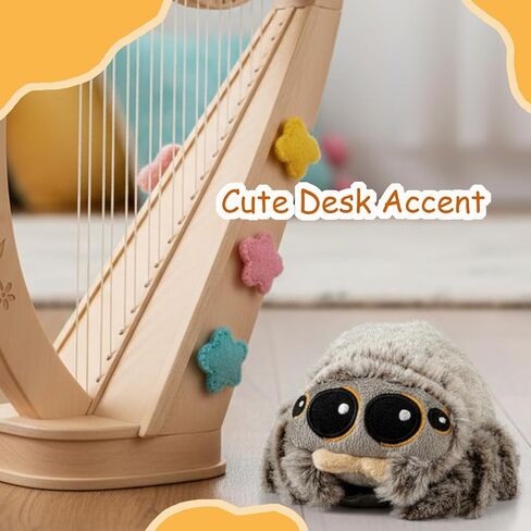 Magnetic Spider Plush, 4.33'' Cute Mini Jumping Spider Plushie, Soft Stuffed Animal for Kids & Decorations in Saudi Arabia