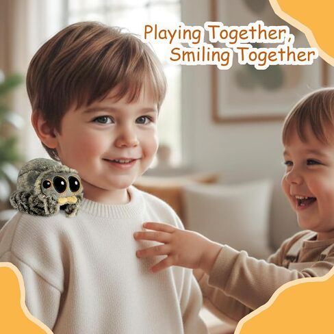 Magnetic Spider Plush, 4.33'' Cute Mini Jumping Spider Plushie, Soft Stuffed Animal for Kids & Decorations in Saudi Arabia
