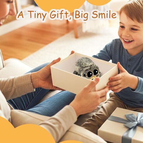Magnetic Spider Plush, 4.33'' Cute Mini Jumping Spider Plushie, Soft Stuffed Animal for Kids & Decorations in Saudi Arabia