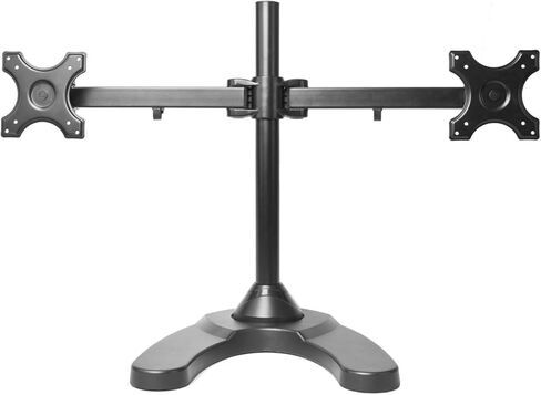 Dual Freestanding Monitor Stand Holds Monitors up to 24" - Standard Vesa Mount in Saudi Arabia