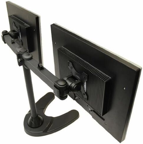 Dual Freestanding Monitor Stand Holds Monitors up to 24" - Standard Vesa Mount in Saudi Arabia