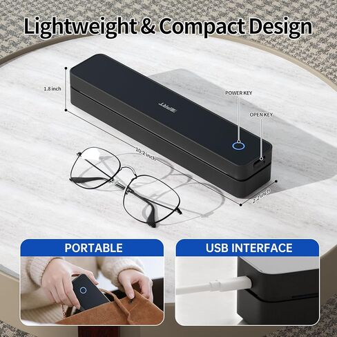 طابعة iDPRT المحمولة اللاسلكية للسفر، طابعات حرارية بلوتوث بدون حبر للمنزل والمكتب والمركبات، تدعم مقاس 8.5 بوصة × 11 بوصة وحجم A4 A5، متوافقة مع هواتف Android وiOS والكمبيوتر الشخصي in Kuwait