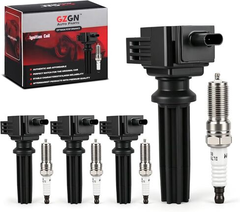 Ignition Coil Pack & Iridium Spark Plugs Compatible with Hyundai Sonat Santa Fe Sport Tucson 2015-2020 2.0L 2.4L L4,Kia Sorento Optima Sportage 216-2020 2.0L 2.4L L4,Replaces#UF764&93175 in Kuwait