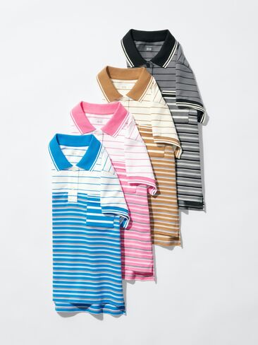 Uniqlo مخطط قميص بولو صغير in Kuwait