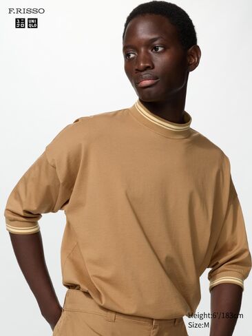 تي شيرت Uniqlo SUPIMA® قطن كبير الحجم | كم قصير in Kuwait