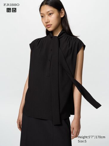 Uniqlo Bow Tie Sleeveless Blouse in Kuwait