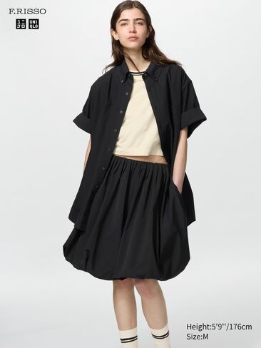 قميص Uniqlo Oxford كبير الحجم | كم قصير in Kuwait