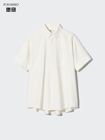 قميص Uniqlo Oxford كبير الحجم | كم قصير in Kuwait