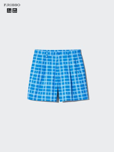 Uniqlo Pleated Shorts | 6" | Check in Kuwait