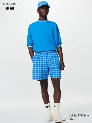 Uniqlo Pleated Shorts | 6" | Check in Kuwait