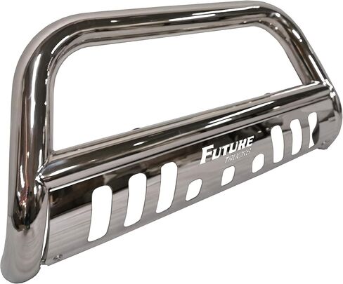 Bull Bar with Skid Plate for 2019-2022 (No LED), Fits Chevy Silverado/GMC Sierra 1500, Black Steel Construction Grill guardwith Easy Bolt-On Installation. in Saudi Arabia