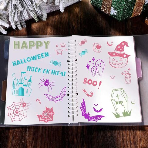 1 Sheet PVC Plastic Clear Stamps, Halloween Themed Silicone Stamp, Ghost Pumpkin Castle Pattern Clear Stamp for DIY Scrapbooking Photo Album Decorative Cards Making, 6.3x4.33x0.12inch in Kuwait