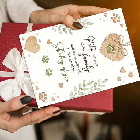 Pet Sympathy Card, Pet Loss Card for Dog Cat, Dog Sympathy Card, Thinking of You Condolence Card, Loss of Pet Card for Friend Family Coworker, Pet Memorial Card in Saudi Arabia
