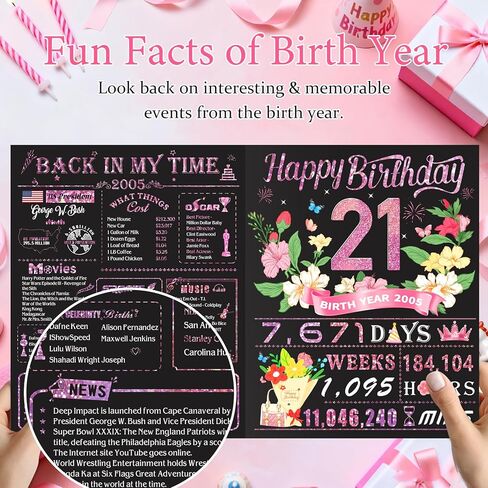 بطاقة عيد ميلاد 21، ثلاثية الأبعاد منبثقة زينة عيد ميلاد مضحكة 21 للفتيات أخت حفيدة، هدية عيد ميلاد سعيدة تبلغ من العمر 21 عامًا لابنتها، فكرة رائعة للهدايا عمرها 21 عامًا لها، جمبو روز جلود في عام 2005 in Kuwait